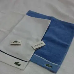 ラコステLACOSTEタオルハンカチ２枚組B