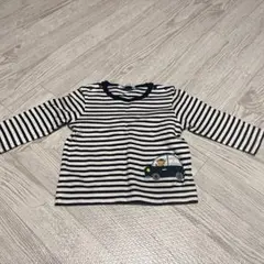 familiar ストライプ 長袖カットソー 80cm ボーダー ファミリア