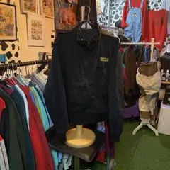 最終価格　アメリカ製　ヴィンテージ　黒　ブルゾン　刺繍　ジップアップ　アメカジ