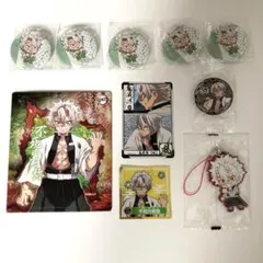 鬼滅の刃　不死川実弥　缶バッジ　ラバーストラップ　ステッカー　マグネット