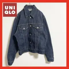 【美品】OLD UNIQLO デニムジャケット S 紺タグ　90S