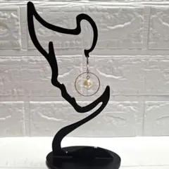 パール付きシルバーフープピアス