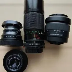 まとめ売りジャンクレンズSONY 、Canonその他計4点のサムネイル