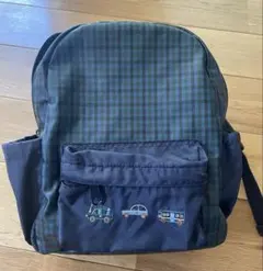 familiar 車刺繍付きリュック