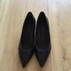 【新品未使用】FUN TO WALK ブラックパンプス 23.5cm 晴雨兼用