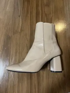 ZARA ショートブーツ　サイドゴア 37(24cm) ジップアップ きれいめ