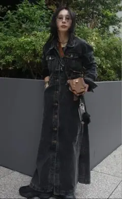 I LINE CORDUROY SHIRT DRESS ブラック ameri - メルカリ