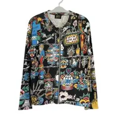 90s SHIN & COMPANY Tatoo 総柄 カットソー ブルゾンのサムネイル