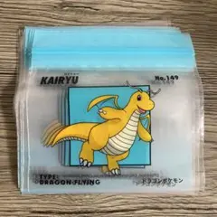新品未使用 3COINS ポケモン ミニジップバッグ カイリュー スリーコインズ