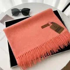 上品 大判 マフラー ストール レディース ピンク 高級 カシミヤ風