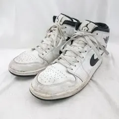 ＆ナイキ エア ジョーダン 1 ミッド ホワイト/ブラック-ホワイト-ブラック