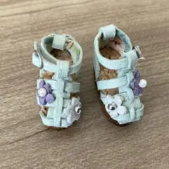 ドール靴 レザー ワンストラップサンダル ミディちゃんサイズ ご予約品