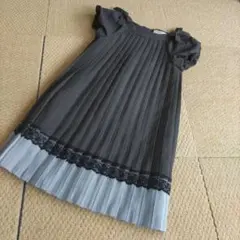 CHOPIN プリーツワンピース 140cm グレー