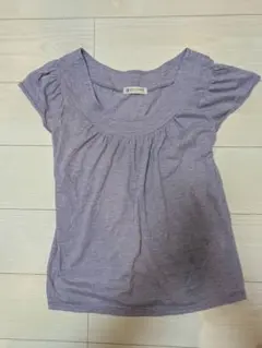 BEAUTY&YOUTH パープル 半袖Tシャツ