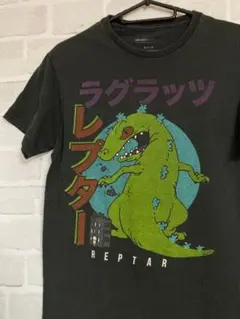 ニコロデオン Reptar Tシャツ ブラック Sサイズ 古着