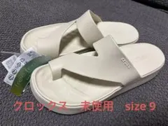 crocs サンダル 厚底 アイボリー W9のサムネイル