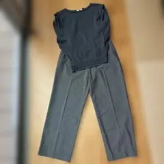 UNIQLO U ダークグレー セットアップ Lサイズ