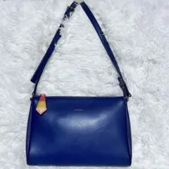 【美品】ポールスミス ショルダーバッグ マルチストライプ 斜め掛け 紺　ネイビー