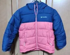 Columbia ダウンコート 120cm ネイビー/ピンク