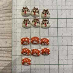 チップ&デール レッサーパンダ　ネイルパーツ 13個セット