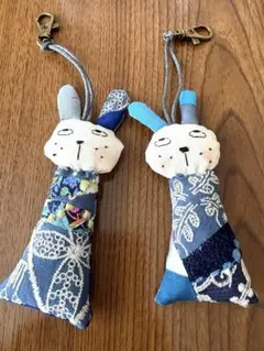 ハンドメイドミナペルホネン ぬいぐるみキーホルダー　（お値下げ中）