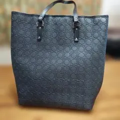 ✨良品✨ ゲス トートバッグ Gロゴ 総柄 A4収納 大容量 グレー 