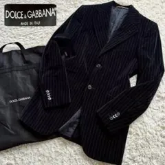 DOLCE&GABBANA ドルガバ ベロア生地 2B テーラードジャケット