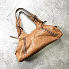 00s【archive】leather one shoulder bag/Y2K
