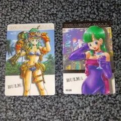 ドラゴンボール カードダス 81 ブルマ リメイク90【裏箔バージョン