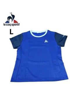 【美品】le coq sportif テニスチェック柄 TシャツLサイズのサムネイル