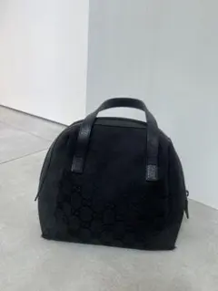 o*m様 【人気】Gucci ブラック GGパターントートバッグ　バニティ