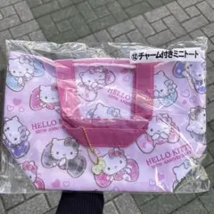 ハローキティ 50周年記念　チャーム付きミニトート　当たりくじ