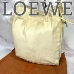 LOEWE ロエベ フラメンコ　ショルダーバッグ　巾着　ナッパレザー　ホワイトのサムネイル