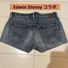 【レア】　EDWIN ディズニー　コラボ　ショートパンツ　デニム　M ミッキー