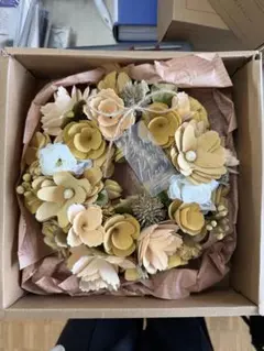 ナチュラルリース ドライフラワー イエロー系