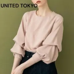【美品】UNITED TOKYO 3way マルチスリーブブラウス