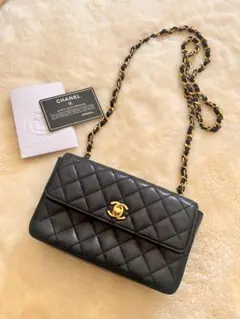 CHANEL マトラッセ　チェーンバッグ　黒