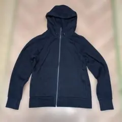 無印良品 フード付きフルジップパーカー 撥水加工 Lサイズ ブラック