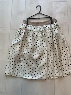 【Macintosh philosophy】ベージュシルクドットスカート