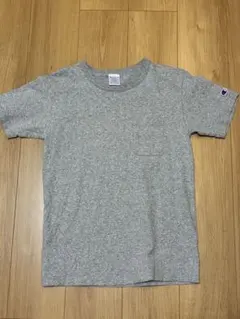 Champion T1011 ポケットTシャツ　半袖　グレー