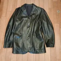 皮ジャケット 3つボタン(美品)