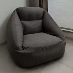 無印良品　空気でできたソファ　チャコールグレー