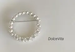 再販4パールブローチ　シルバーハンドメイド　卒業式卒園式　入学式入園式セレモニー