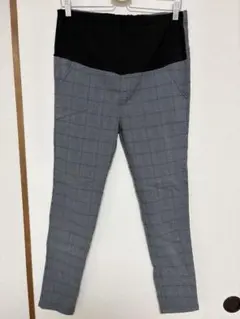 西松屋　エルフィンドール　マタニティパンツ チェック柄 ストレッチ