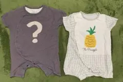 最終値下げ★？マークtete a tete 西松屋 ロンパース 2枚60-70のサムネイル