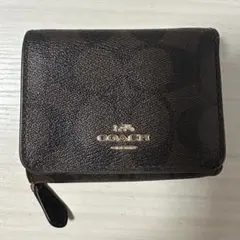 COACH ブラウン 三つ折り財布