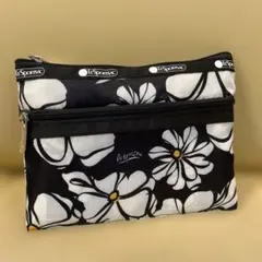 新品未使用品❣️LeSportsac フラワーポーチポケット付き お値打ち品❣️