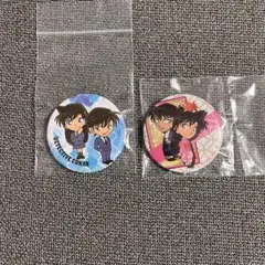 劇場版名探偵コナン　工藤新一＆毛利蘭　缶バッジ