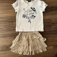BeBe べべ　T シャツ&センスオブワンダー　パンツキュロット2点セット