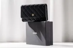 ◇シャネル マトラッセ チェーンウォレット キャビアスキン ショルダーバッグ◇